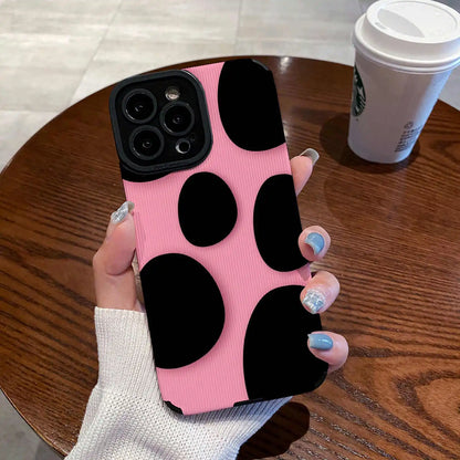 Fashion Pebble Pink Silicone Phone Case