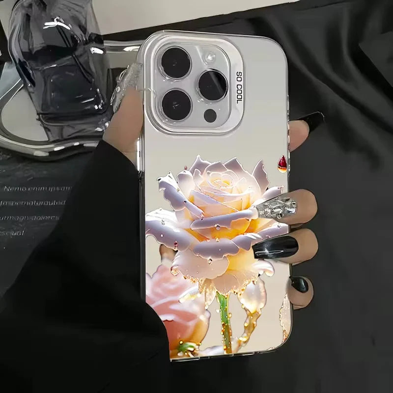 Black Gold Rose Phone Case