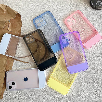 Clear Stand Holder Case for iPhone