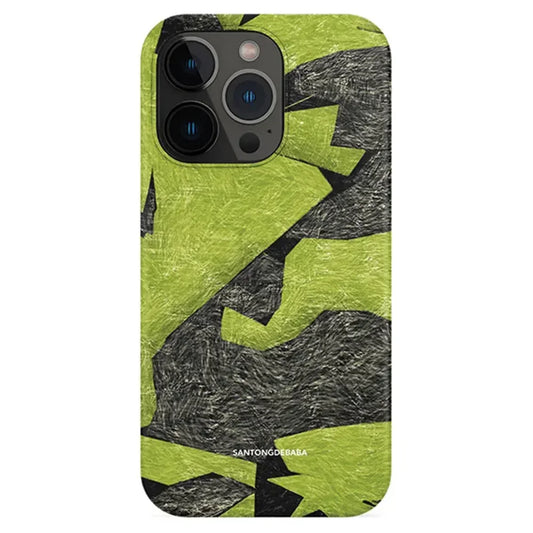 Korea Ins Fashion Art Green Phone Case New