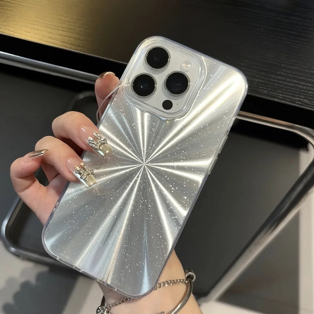 Luxury Camlet Pattern Laser Glitter Phone Case