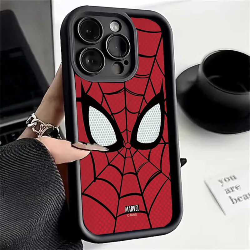 Phone Case Cool Spider-Man Eyes Silicone 3D Cute New Design