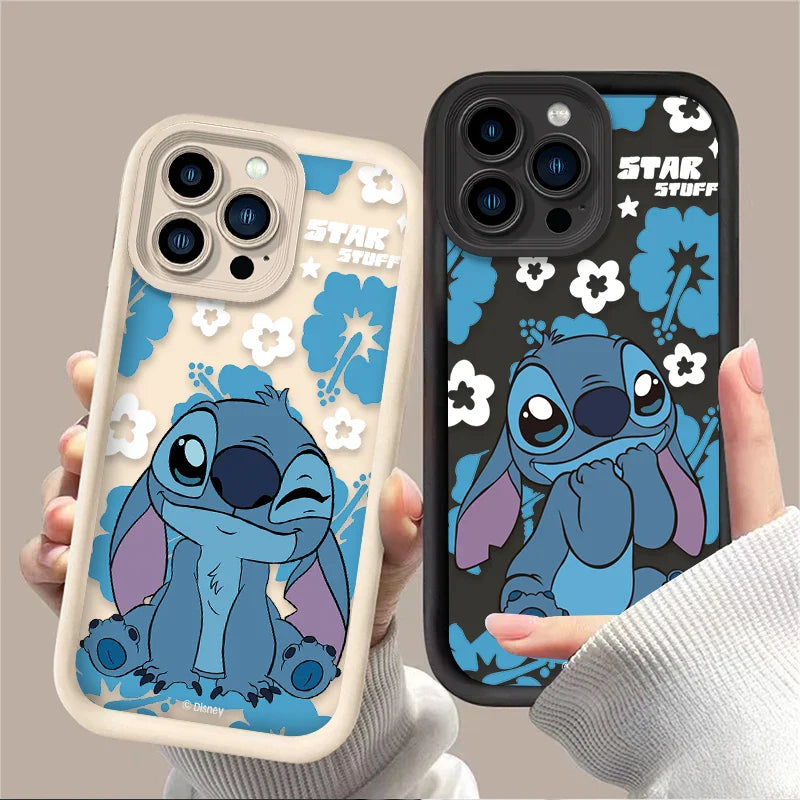 Disney Stitch Cartoon Phone Case for iPhone