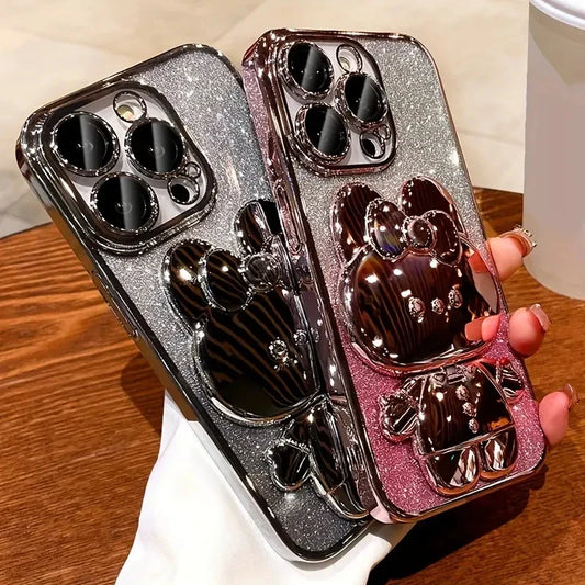 Quicksand Glitter Magnetic Stand iPhone Case