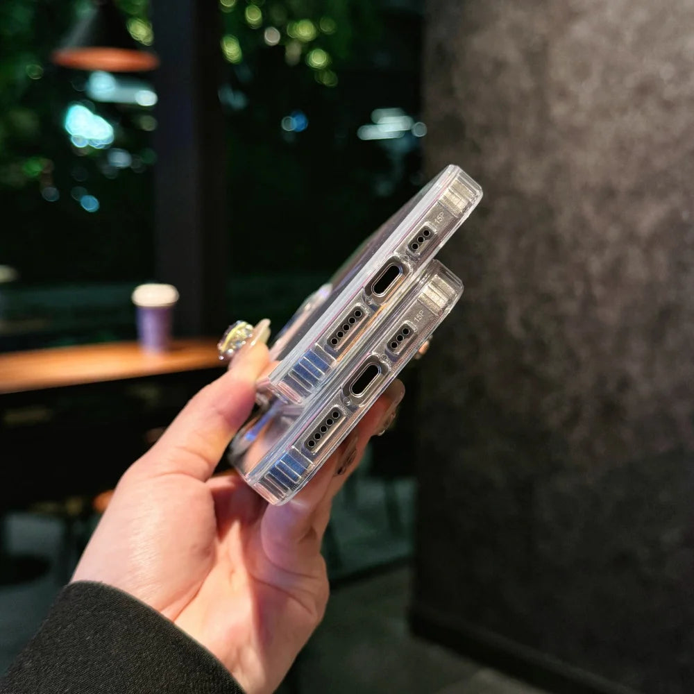 Color Feather Gradient Magnetic Protective Phone Case