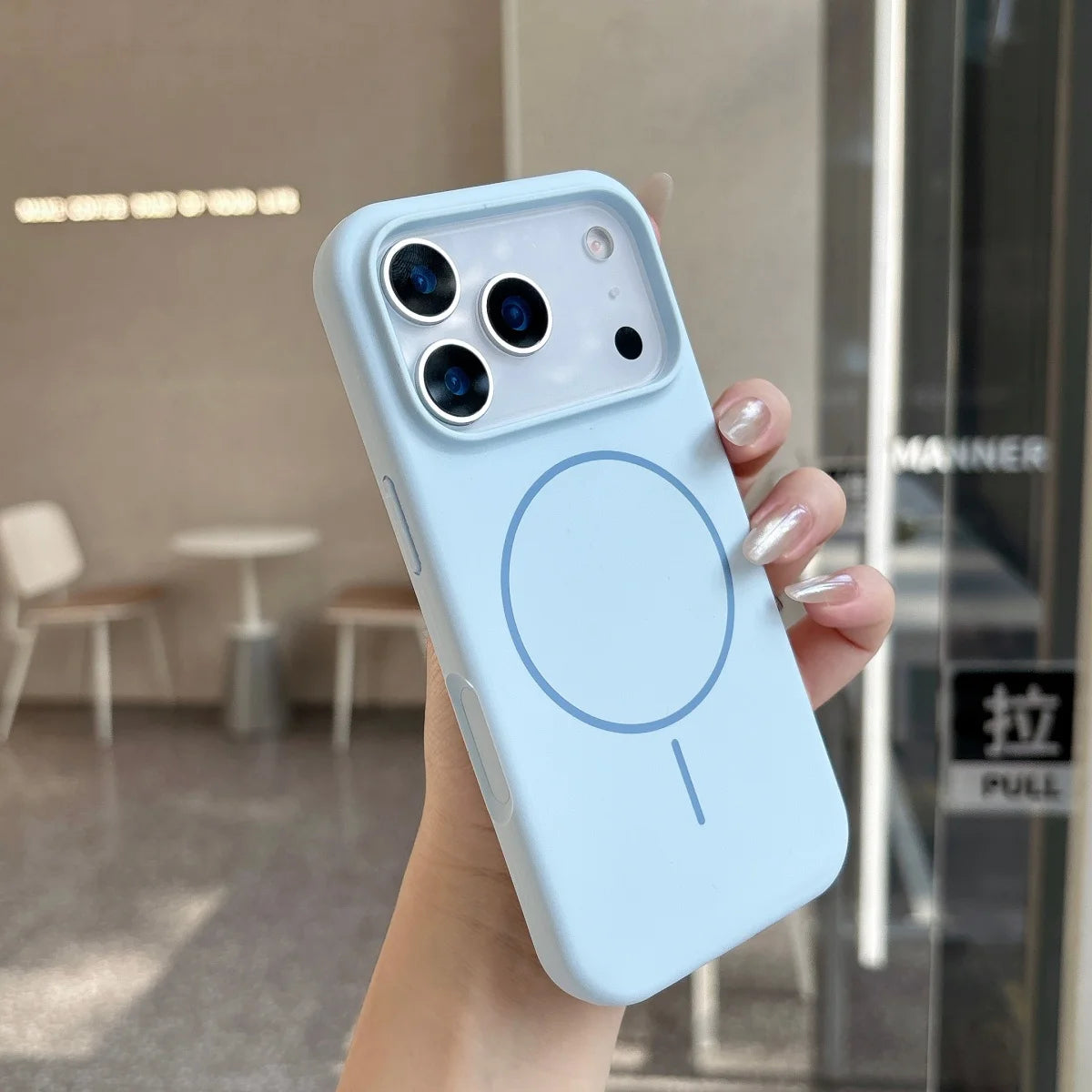 Official Orange Silicone Magnetic For Magsafe Phone Case