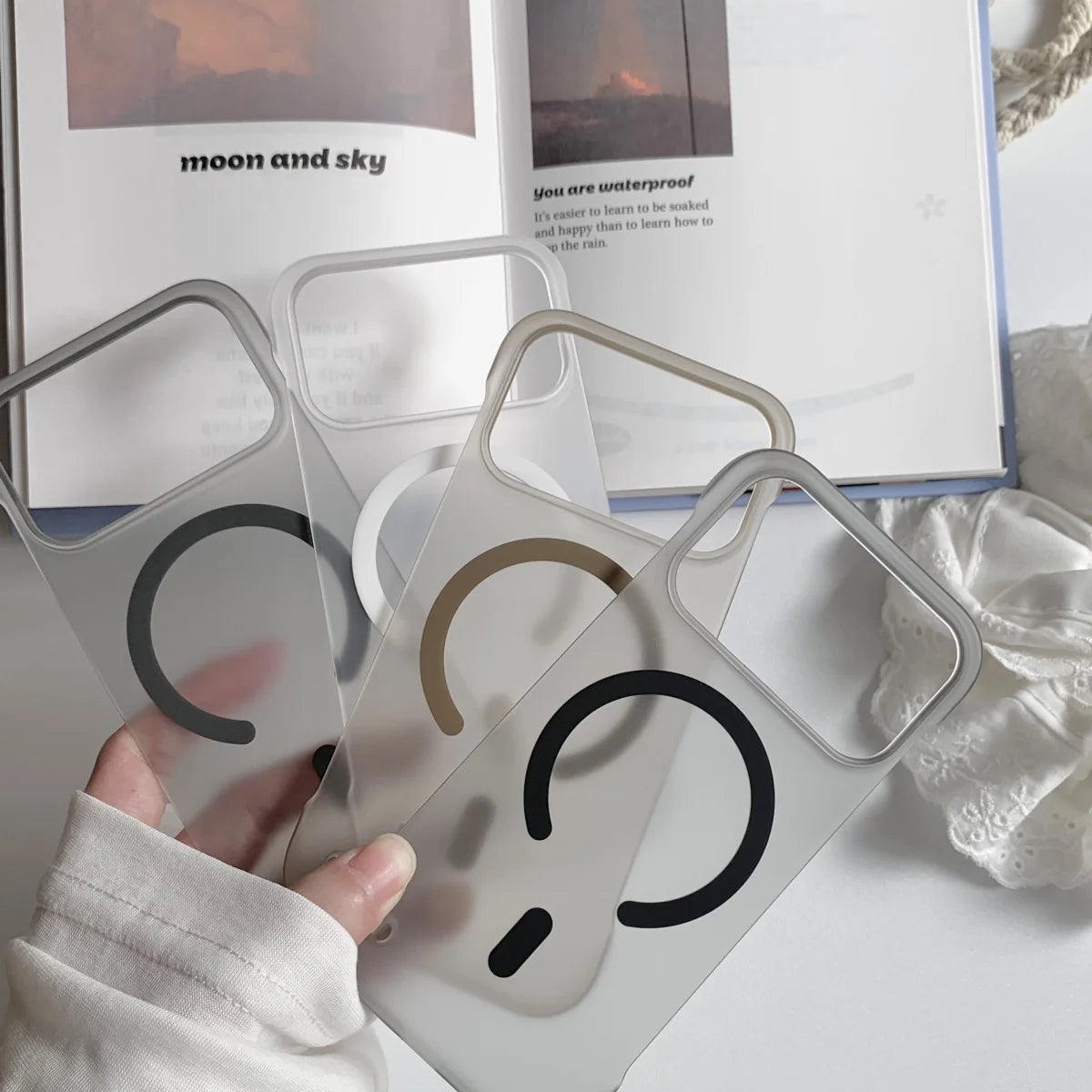 Slim Frosted Frameless Magnetic Magsafe Phone Case