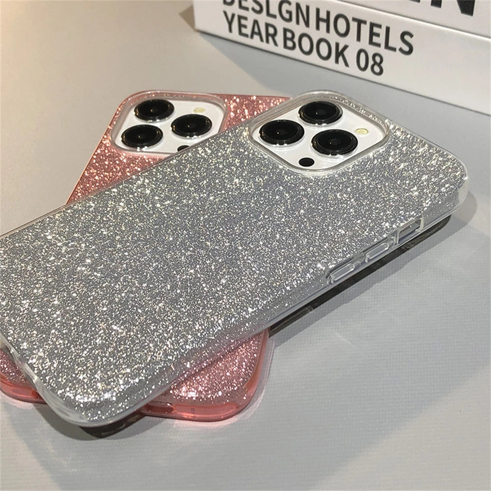 Glitter Bling Gradient Hard PC Thicken Phone Case New