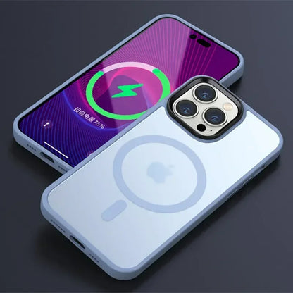 Matte Transparent Magnetic iPhone Case