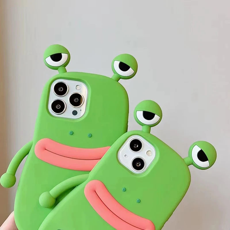 Funny Sausage Mouth Frog Phone Case