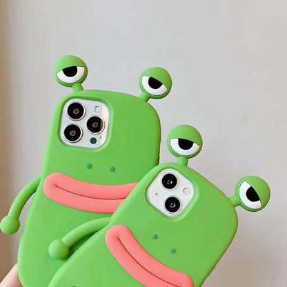 Funny Sausage Mouth Frog Phone Case