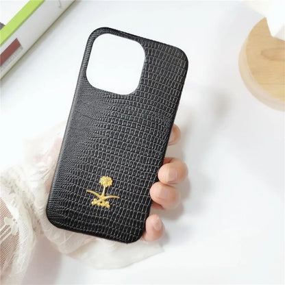 Lizard Pattern Leather iPhone Case