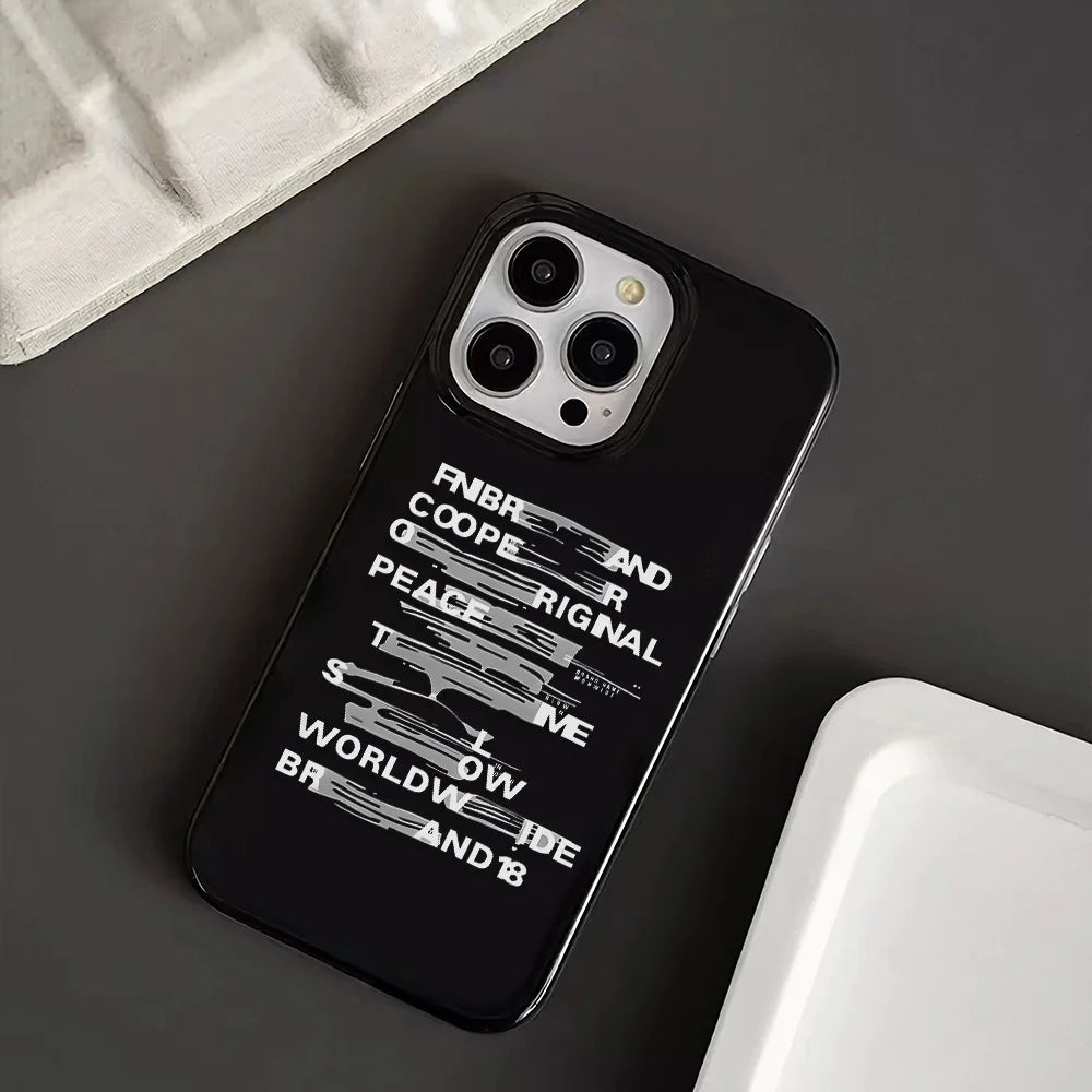 Creative Luxury Phone Case Graffiti English Shockproof