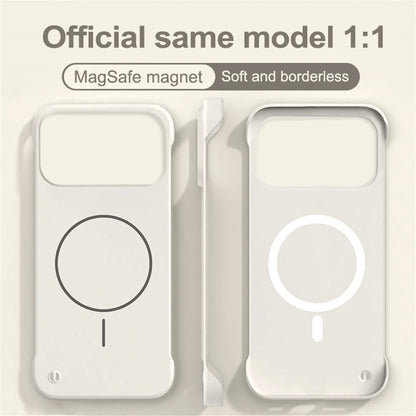 Ultra Thin Matte PC For Magsafe Frameless Magnetic Phone Case