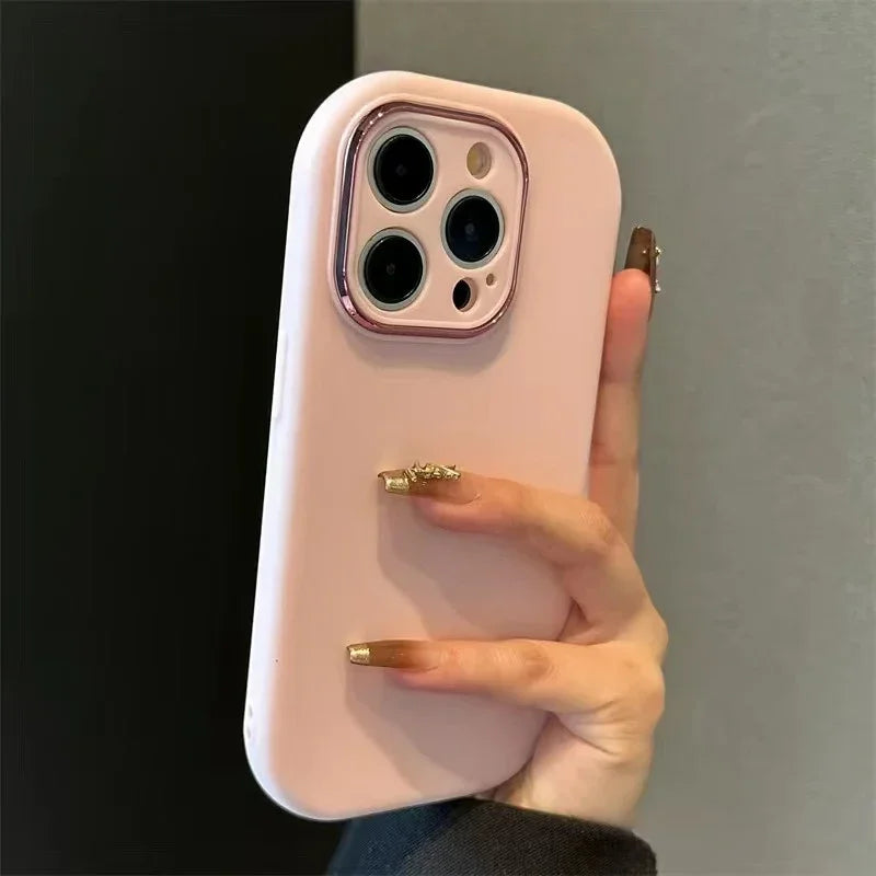 Luxury Cute Soft Silicone Candy Color Phone Case