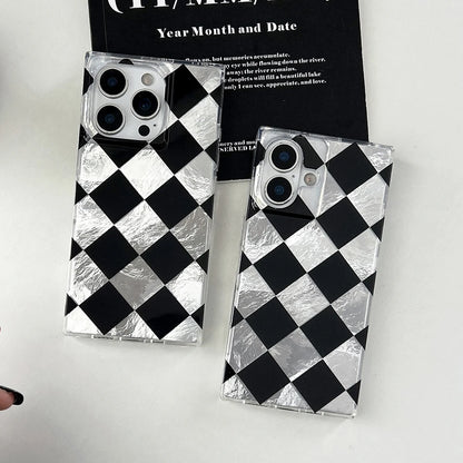 Fashion Lattice Grid Rectangle Shape Phone Case