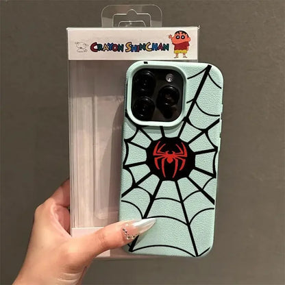 Marvel Spider Man Spider Net Leather Phone Case