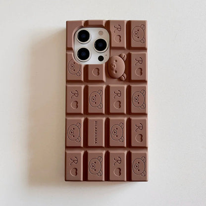 Cute Cartoon Hello Kitty Bear Chocolate Phone Cases