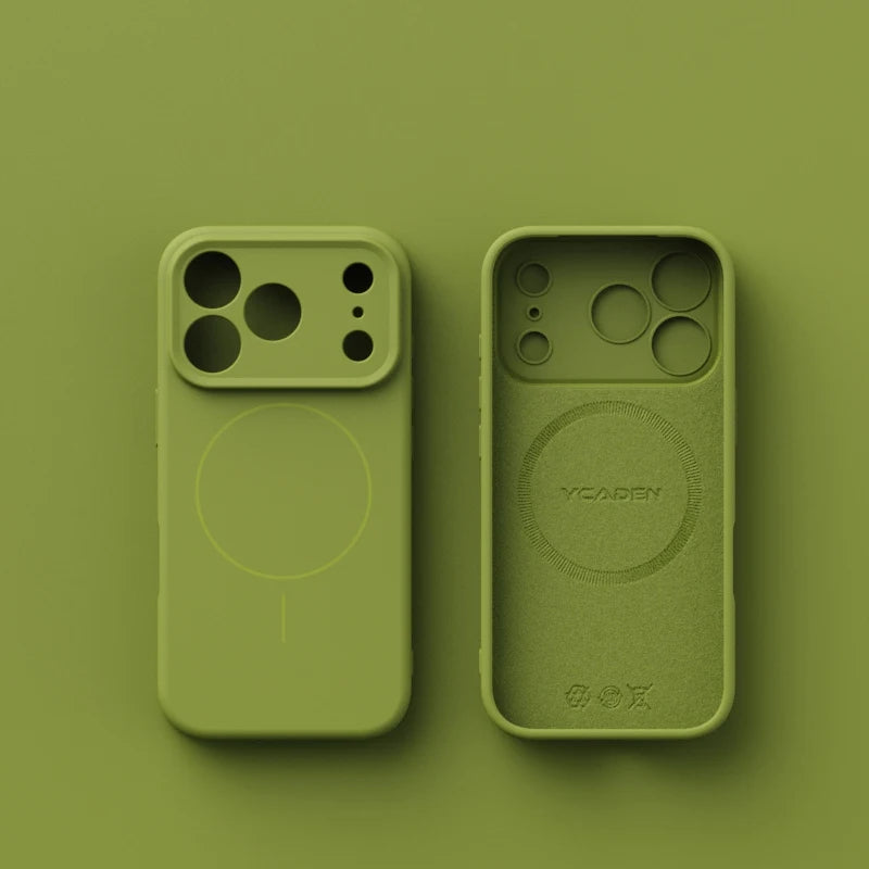 Original Liquid Silicone For Magsafe Soft Phone Case New