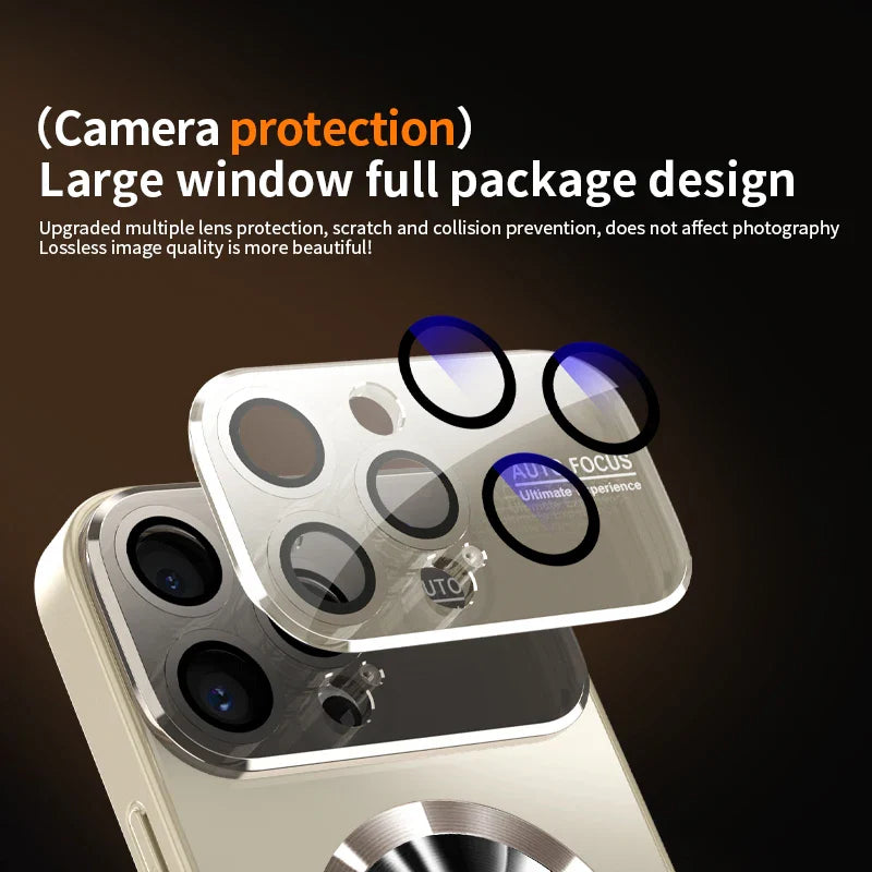 Titanium Metallic Magnetic Matte Case for iPhone