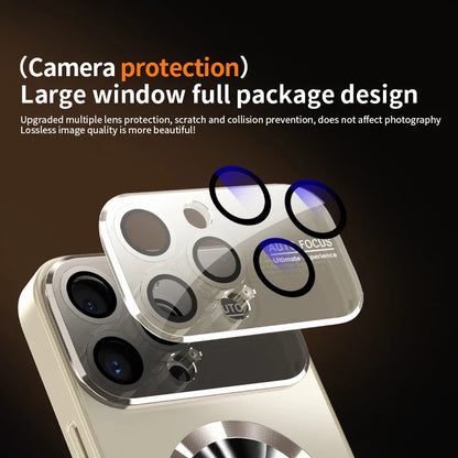 Titanium Metallic Magnetic Matte Case for iPhone