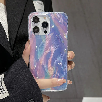 Fashion Bling Glitter Starry Butterfly Gradient Phone Case