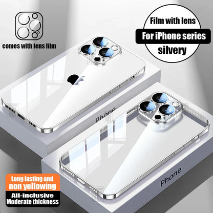 Clear Plating Phone Case for iPhone