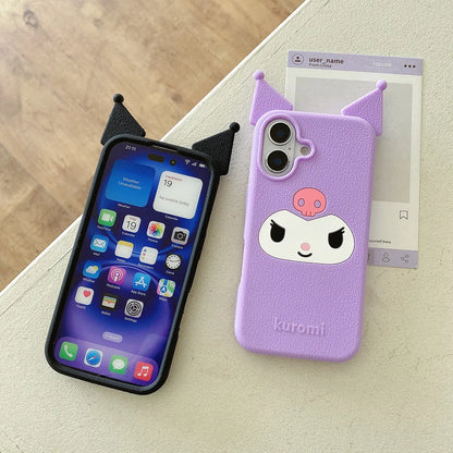 Japan Ins Cute 3D Cartoon Kuromi Phone Case