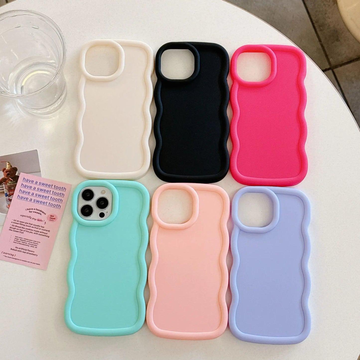 Soft Matte Candy Wavy Phone Case