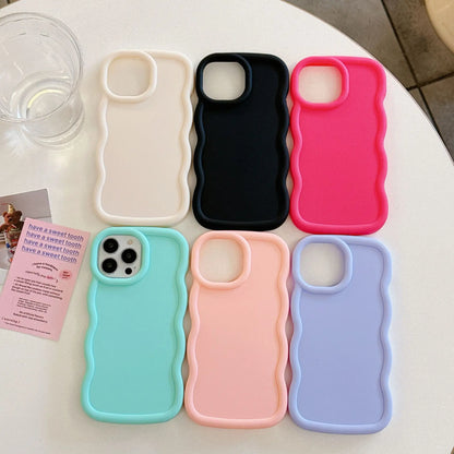 Soft Matte Candy Wavy Phone Case New