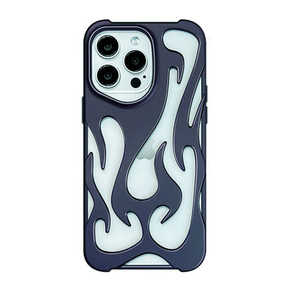 Ins Fashion Hollowed Flame Pattern Phone Case