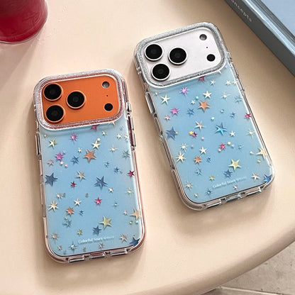 Cute Laser Star Pattern Phone Case