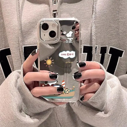 Snoopy Travel Mirror Phone Case