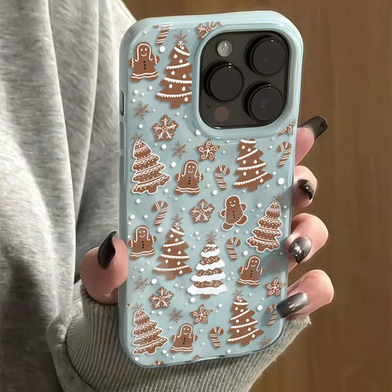 Cartoon Christmas Tree Snowman Phone Case