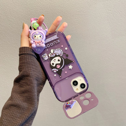 Sanrio Kuromi Flip Mirror iPhone Case