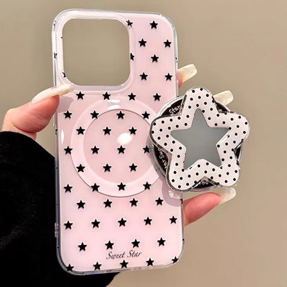 3D Cute Stars for Magsafe Magnetic Holder Phone Case