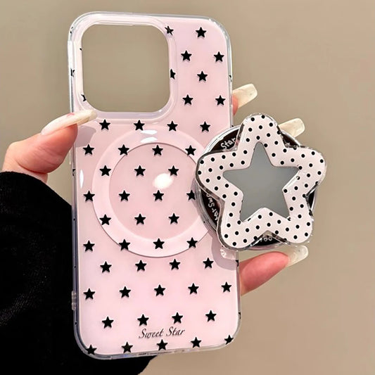 3D Cute Stars for Magsafe Magnetic Holder Phone Case
