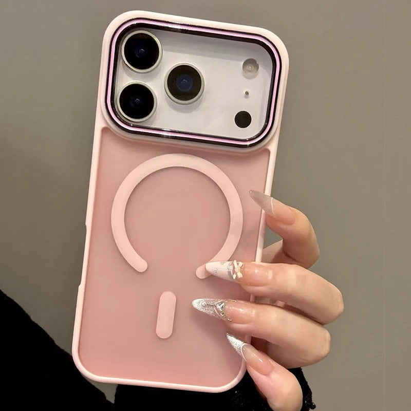 Luxury Matte Translucent For Magsafe Wireless Charge Phone Case