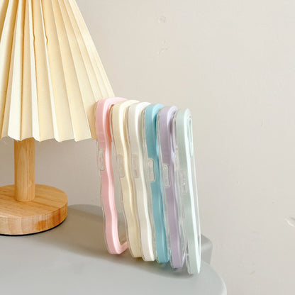 Fashion Transparent Curly Wave Case