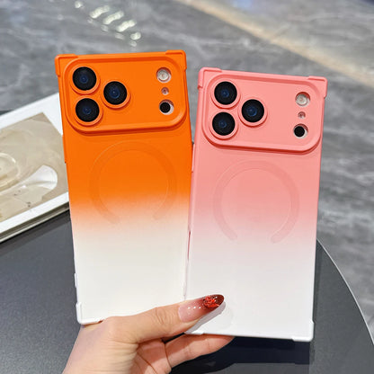 Rectangular Wireless Charge Magnetic Gradient Phone Case