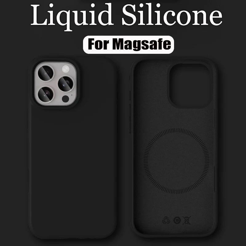Luxury Liquid Silicone For Magsafe Phone Case