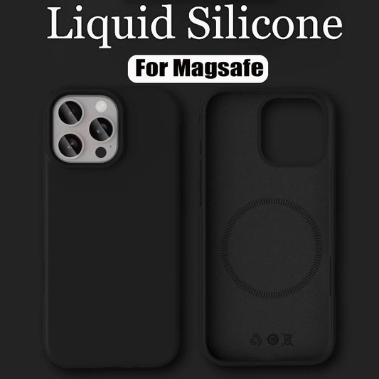 Luxury Liquid Silicone For Magsafe Phone Case