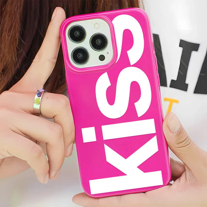 Personalized English Letters Kiss Phone Case