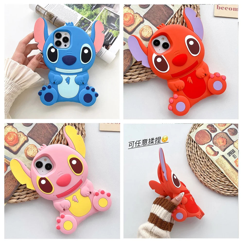 Cute 3D Cartoon Lilo Stitch Phone Case