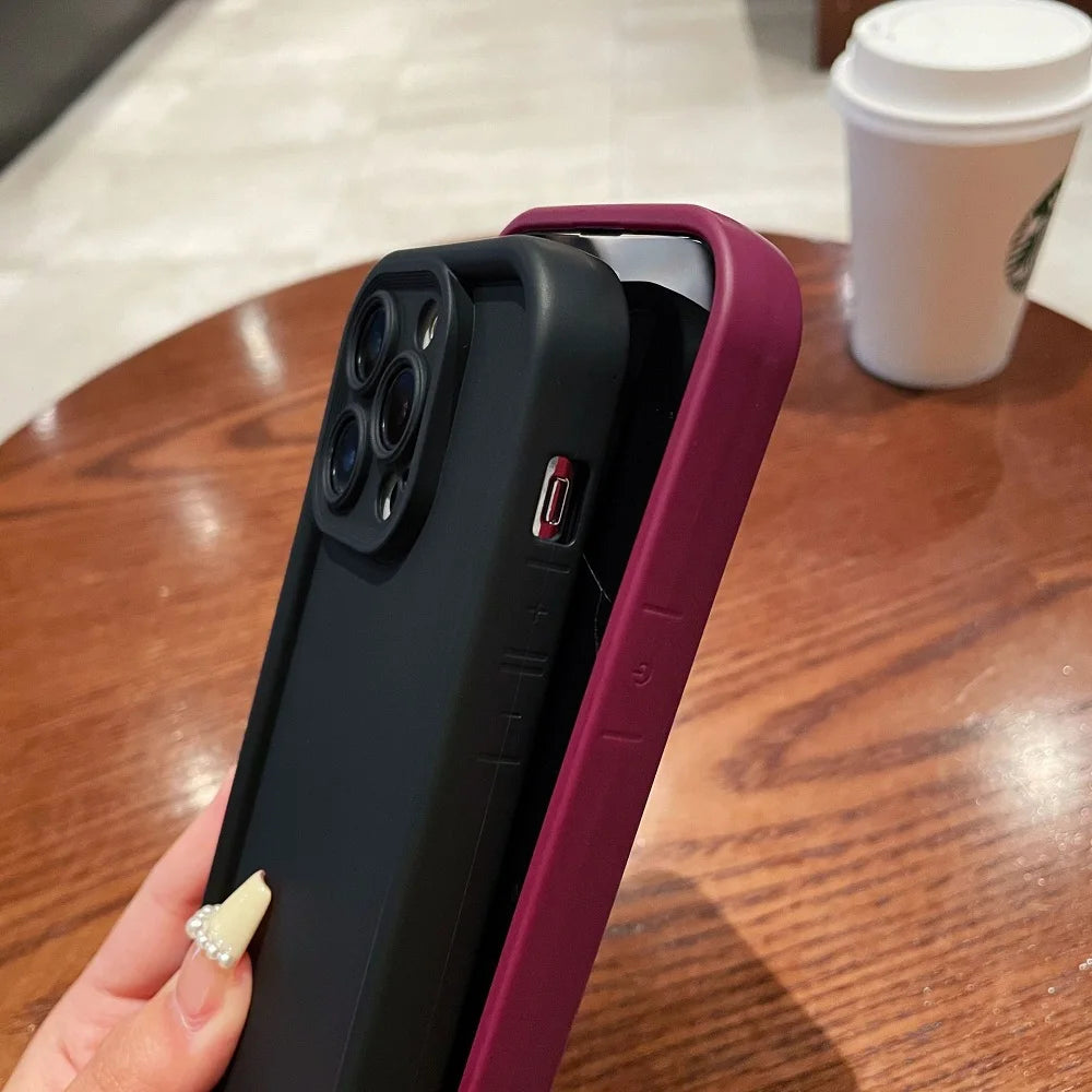 Soft Solid Color Shockproof Phone Case
