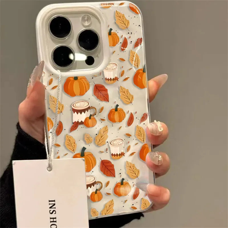 Halloween Pumpkin Print TPU Phone Case