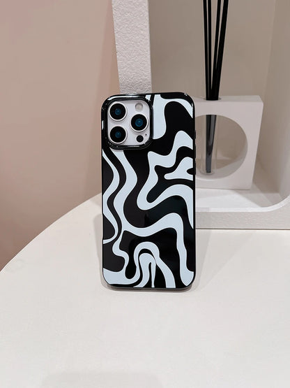 Black White Zebra Stripe Pattern Phone Case