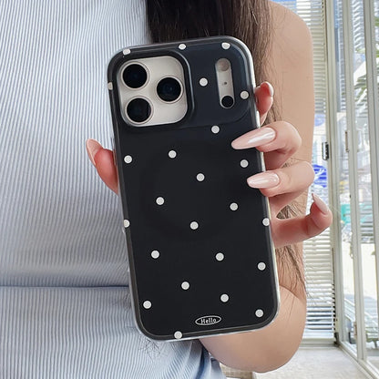 Ins Popular Polka Dot Magnetic Wireless Charging Phone Case