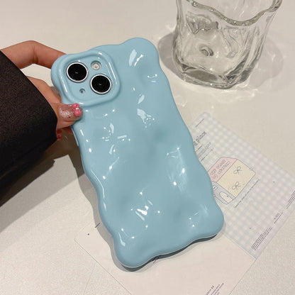 Soft Silicone Candy Cloud Wave Pattern Phone Cases