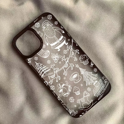 Cartoon Snowflake Christmas Tree Phone Case